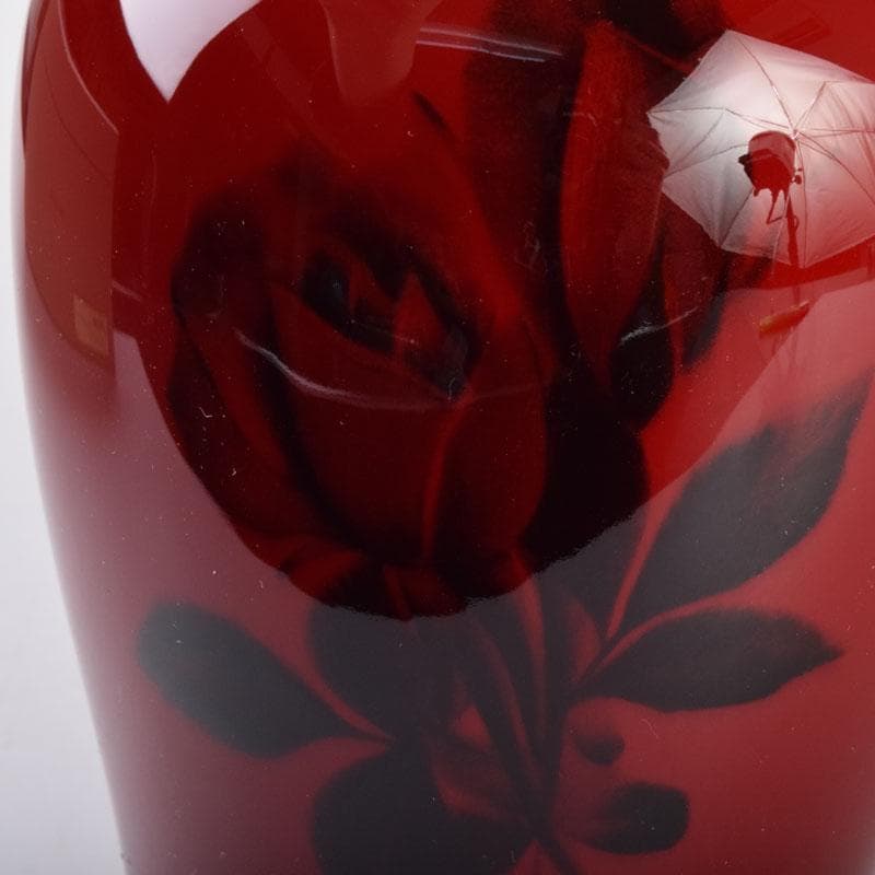 ノリタケ　Bone China　辰砂　花文瓶　花瓶　箱付　C　8425