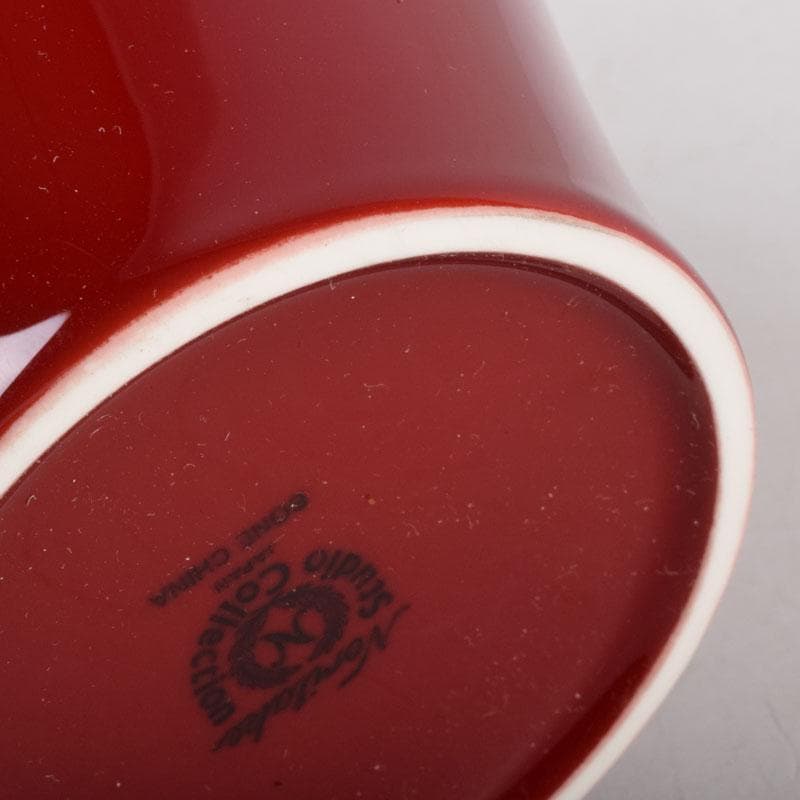 ノリタケ　Bone China　辰砂　花文瓶　花瓶　箱付　C　8425