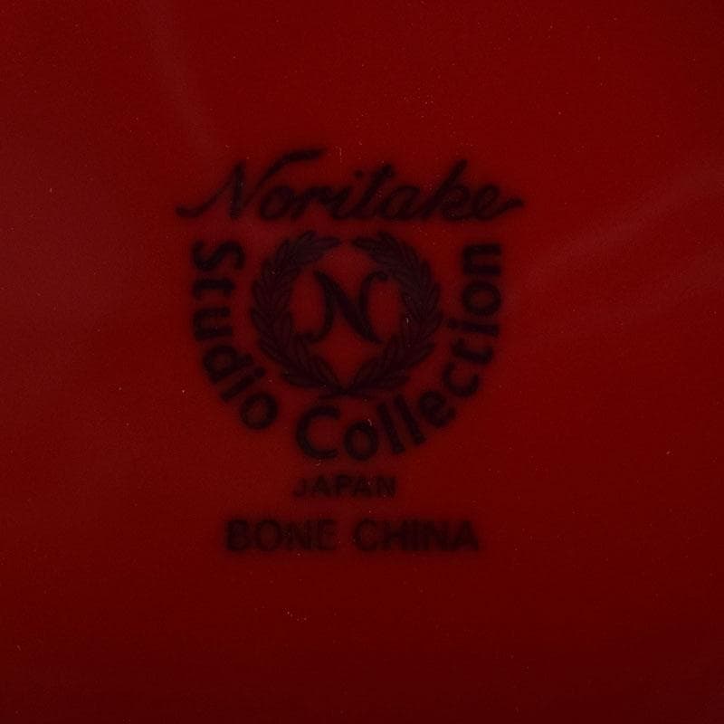 ノリタケ　Bone China　辰砂　花文瓶　花瓶　箱付　C　8425