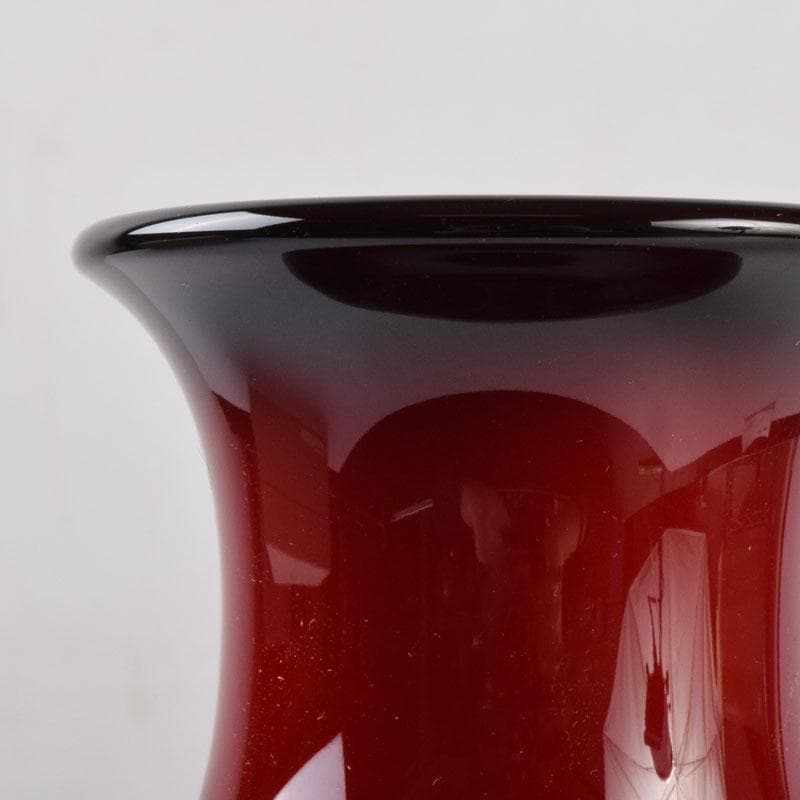 ノリタケ　Bone China　辰砂　花文瓶　花瓶　箱付　C　8425