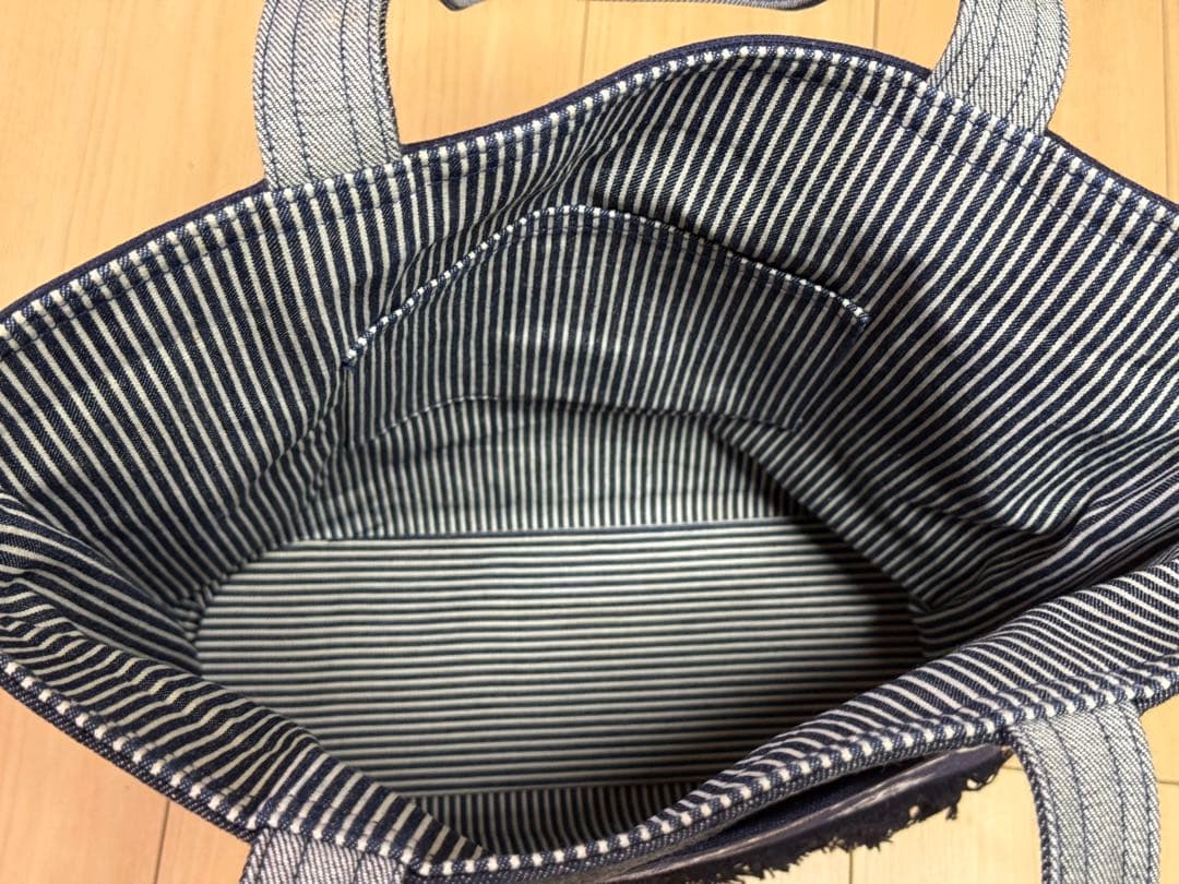 美品★ 一点もの 5inch マサオカヒロミ デニム前掛け トートバッグ