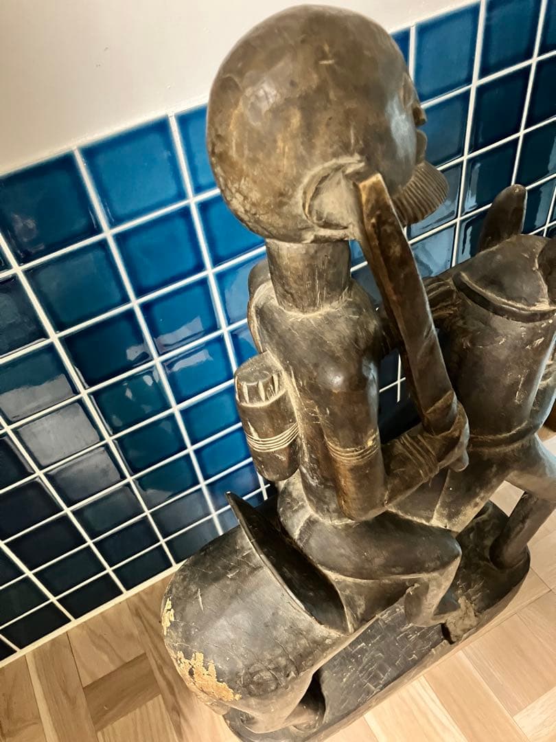 マリ　ドゴン族　木製オブジェ馬