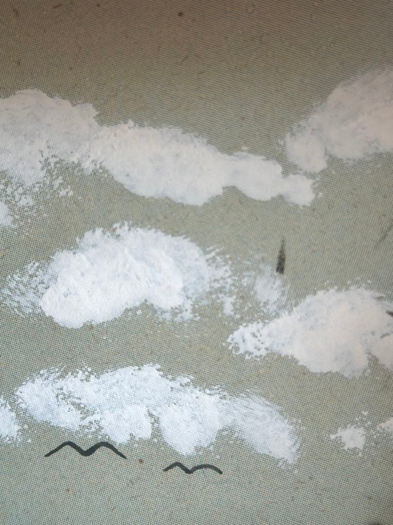 ［新品］ドイツ製釣り人風景ボックス形置き物