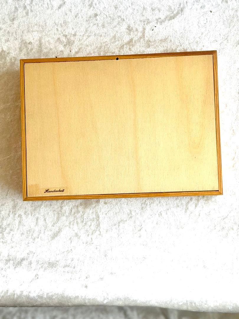 ［新品］ドイツ製釣り人風景ボックス形置き物