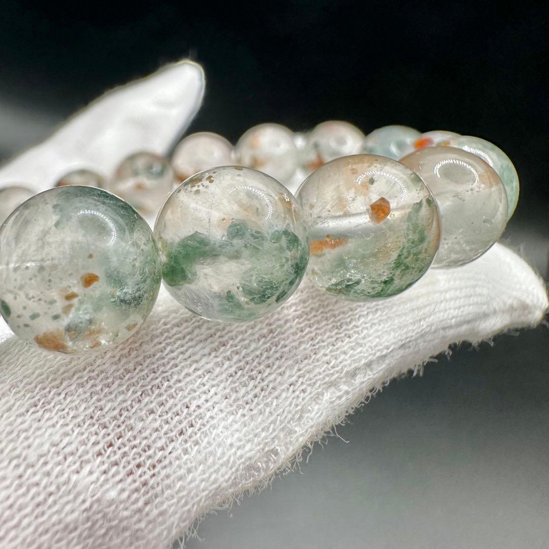 ヘソナイトガーネット・ダイオプサイトインクォーツ　ブレスレット