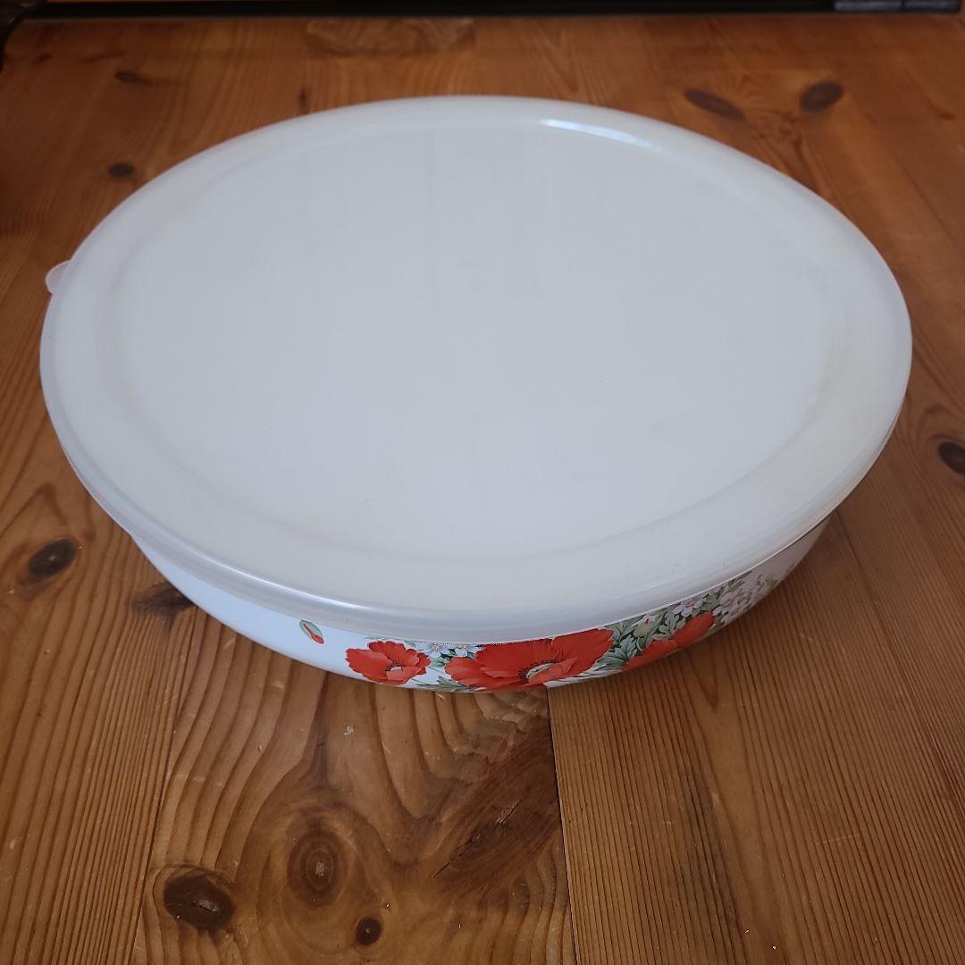 HONEY WARE すのこ付ホーローボール 保存容器 未使用 昭和レトロ