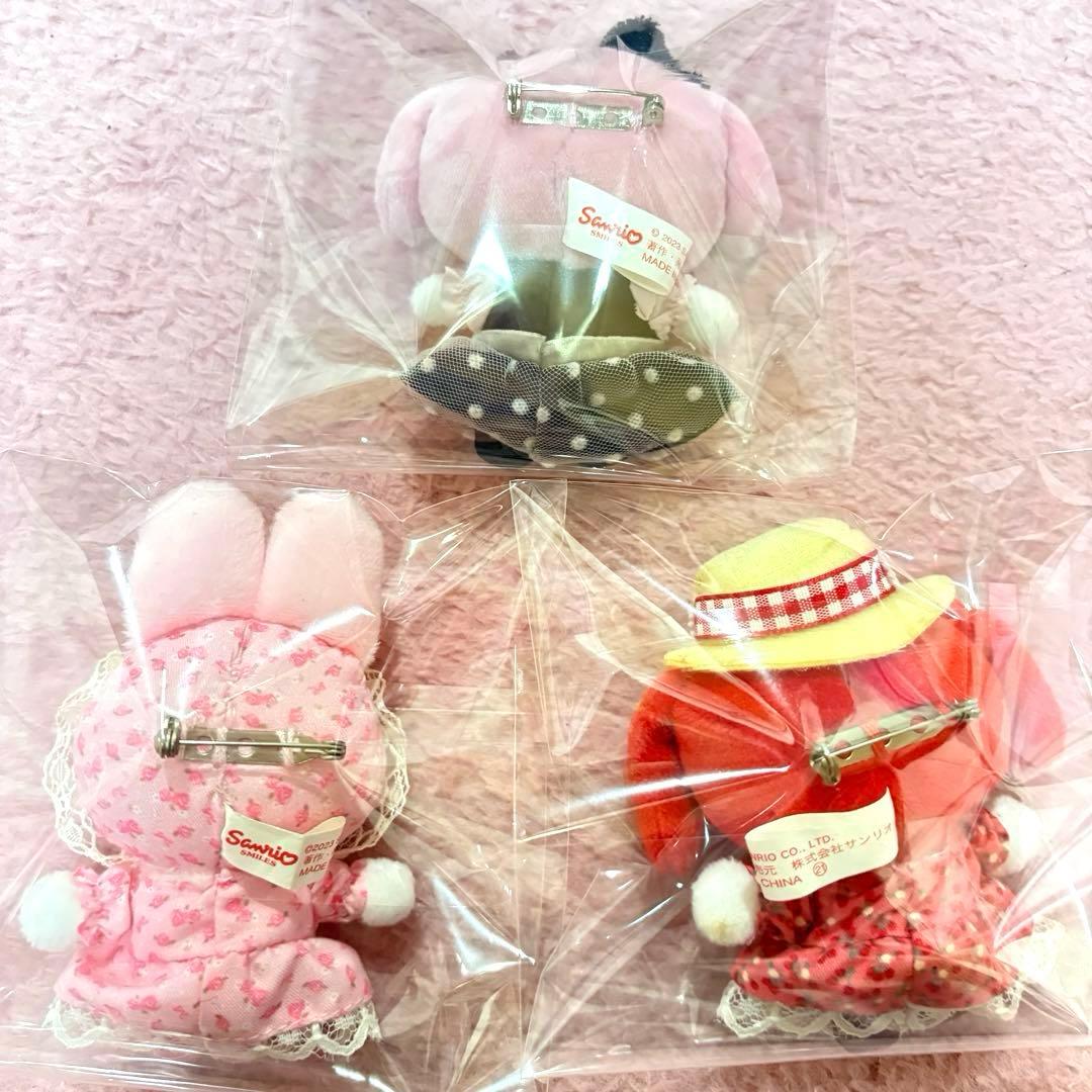 サンリオ マイメロ アカメロ モモメロ など ぬいぐるみ マスコット ブローチ