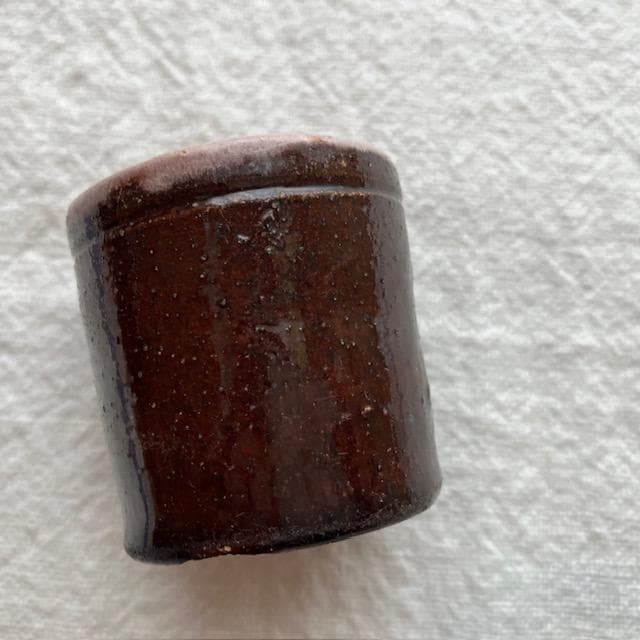 希少19世紀キュノワール酒器ぐい吞ポットデルフトカフェオレボウルジアンモントロー