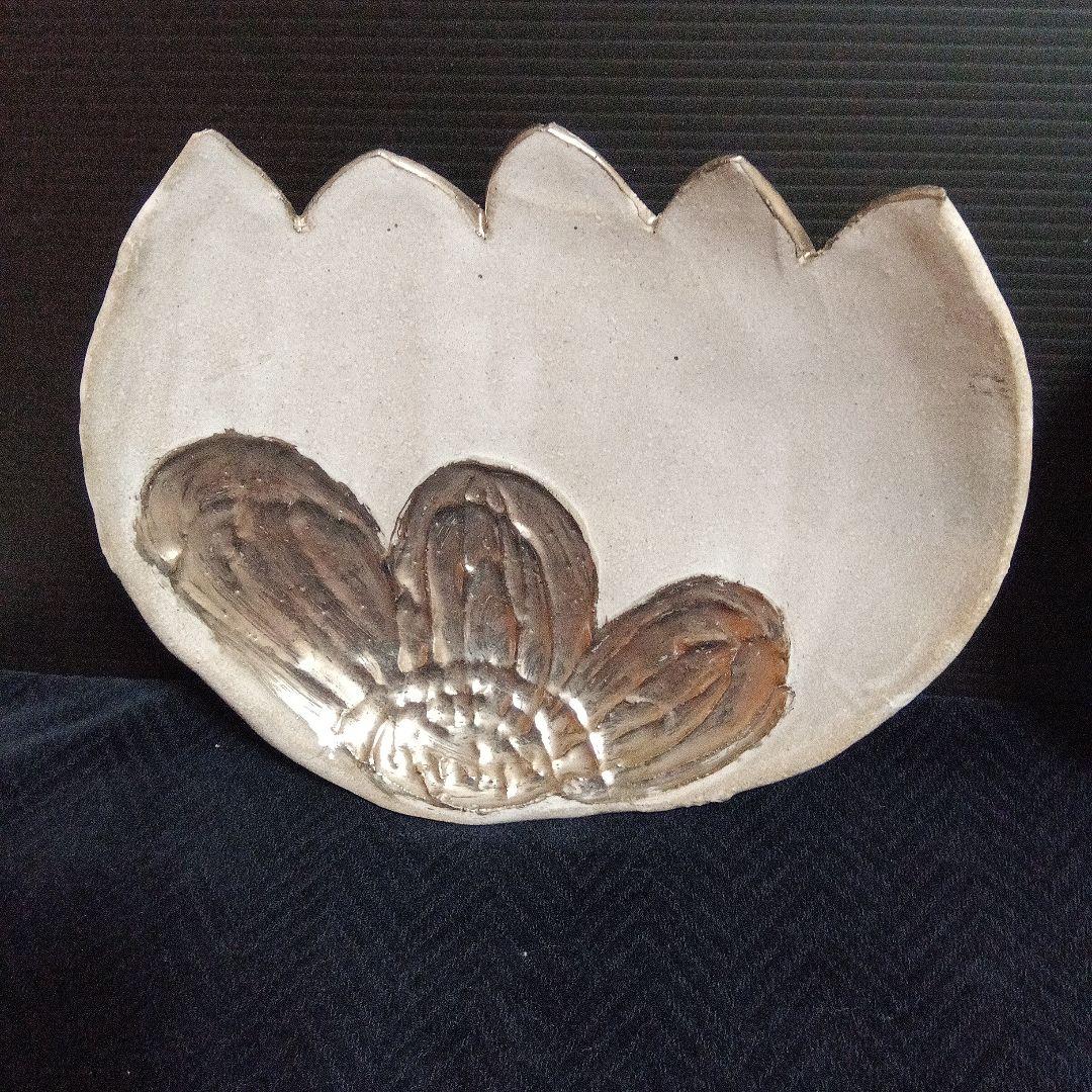 伊集院真理子　蓮花　取皿２枚組