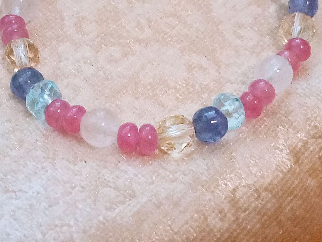 天然石デザインブレス　【成功・達成・恋愛・学業成就】