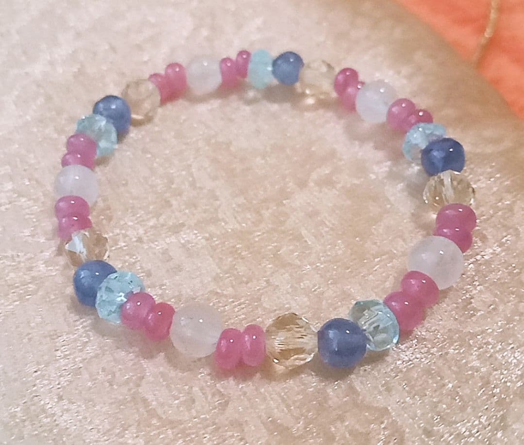 天然石デザインブレス　【成功・達成・恋愛・学業成就】