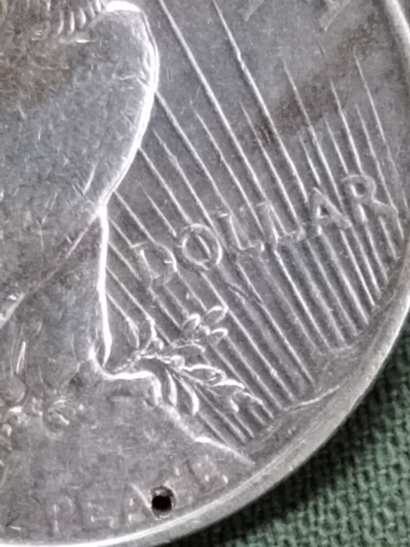 福*ん様 (5160)1922 US．アンティーク　ピースダラー銀貨　ユー