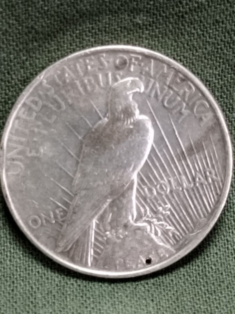 福*ん様 (5160)1922 US．アンティーク　ピースダラー銀貨　ユー