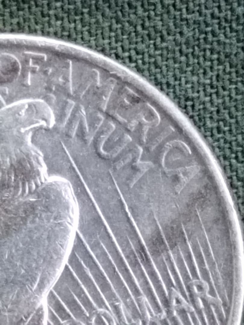 福*ん様 (5160)1922 US．アンティーク　ピースダラー銀貨　ユー