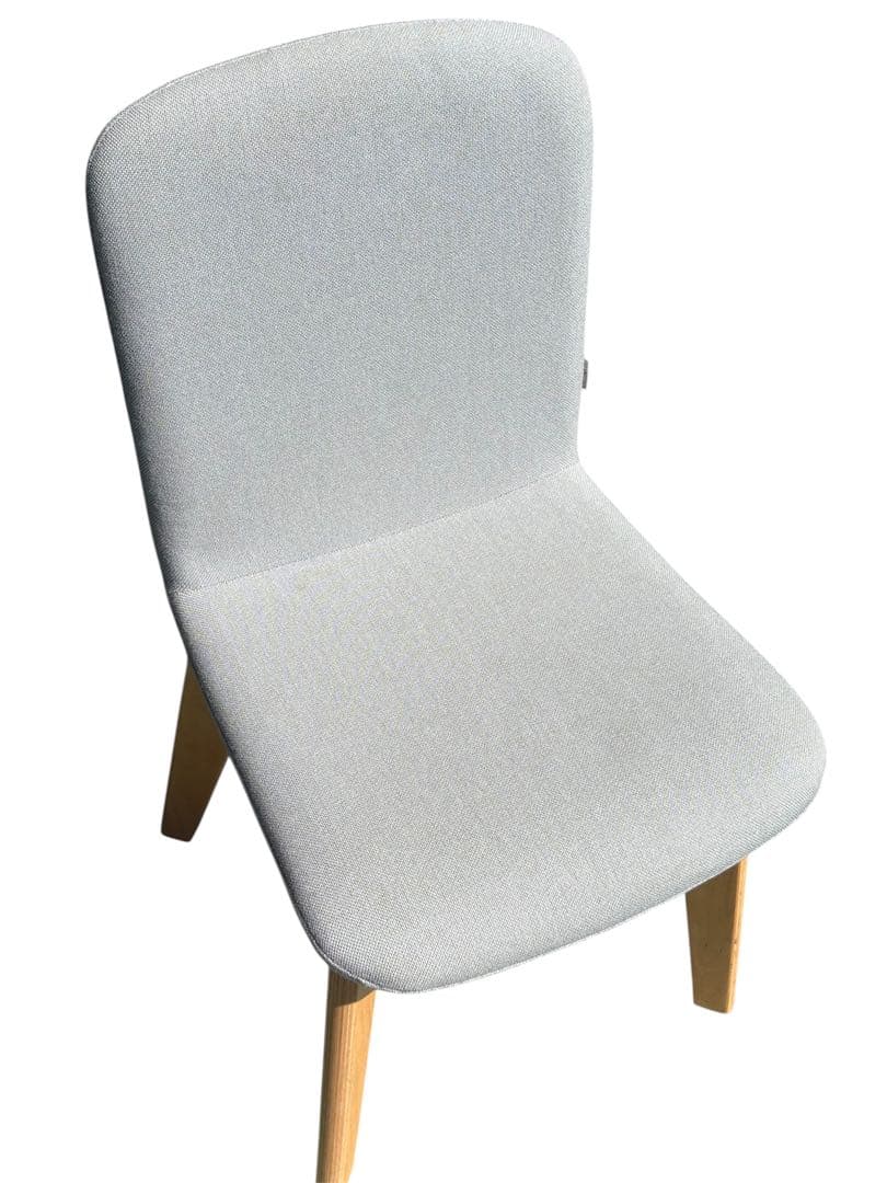 Oliverオリバー　モダンなグレーの椅子　2脚