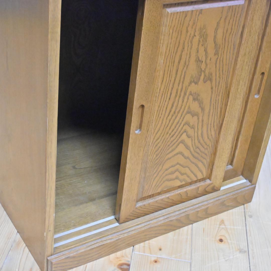 【無垢板レンジ台】天然木・収納棚・サイドキャビネット・手作り高級(静岡受取値引)