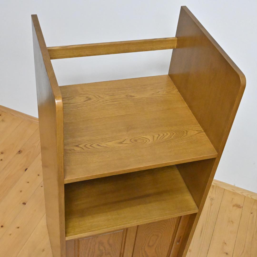 【無垢板レンジ台】天然木・収納棚・サイドキャビネット・手作り高級(静岡受取値引)