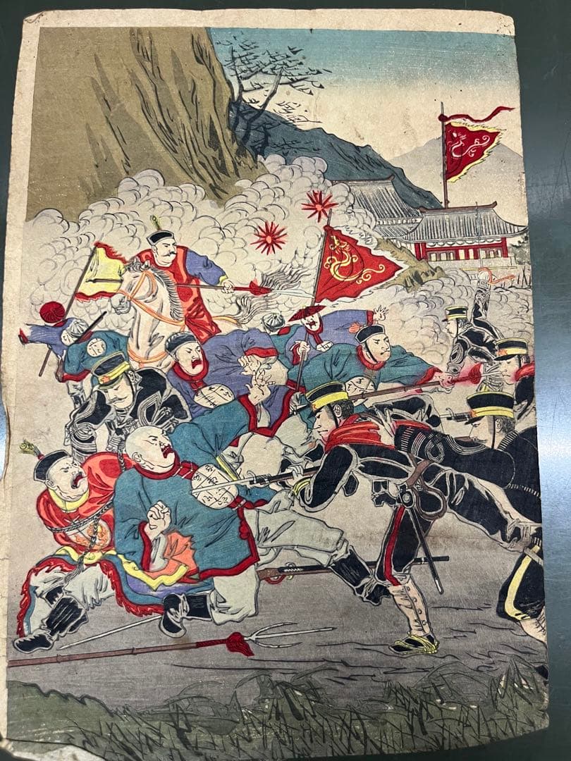 明治時代 浮世絵 5枚木版画 大判 まとめ売り