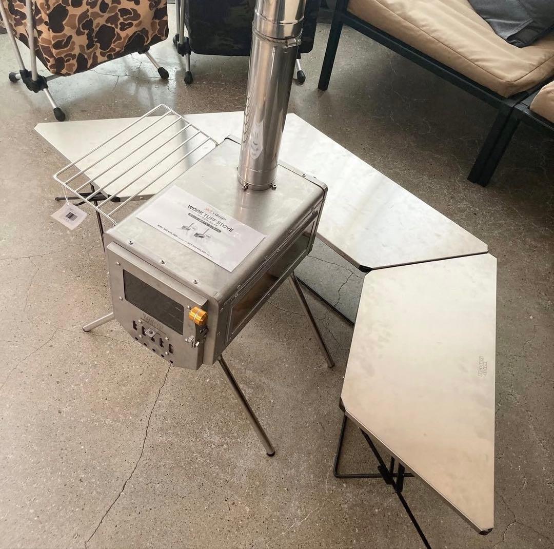 Hang Out アーチテーブル　ウッド&ステンレストップ　6枚