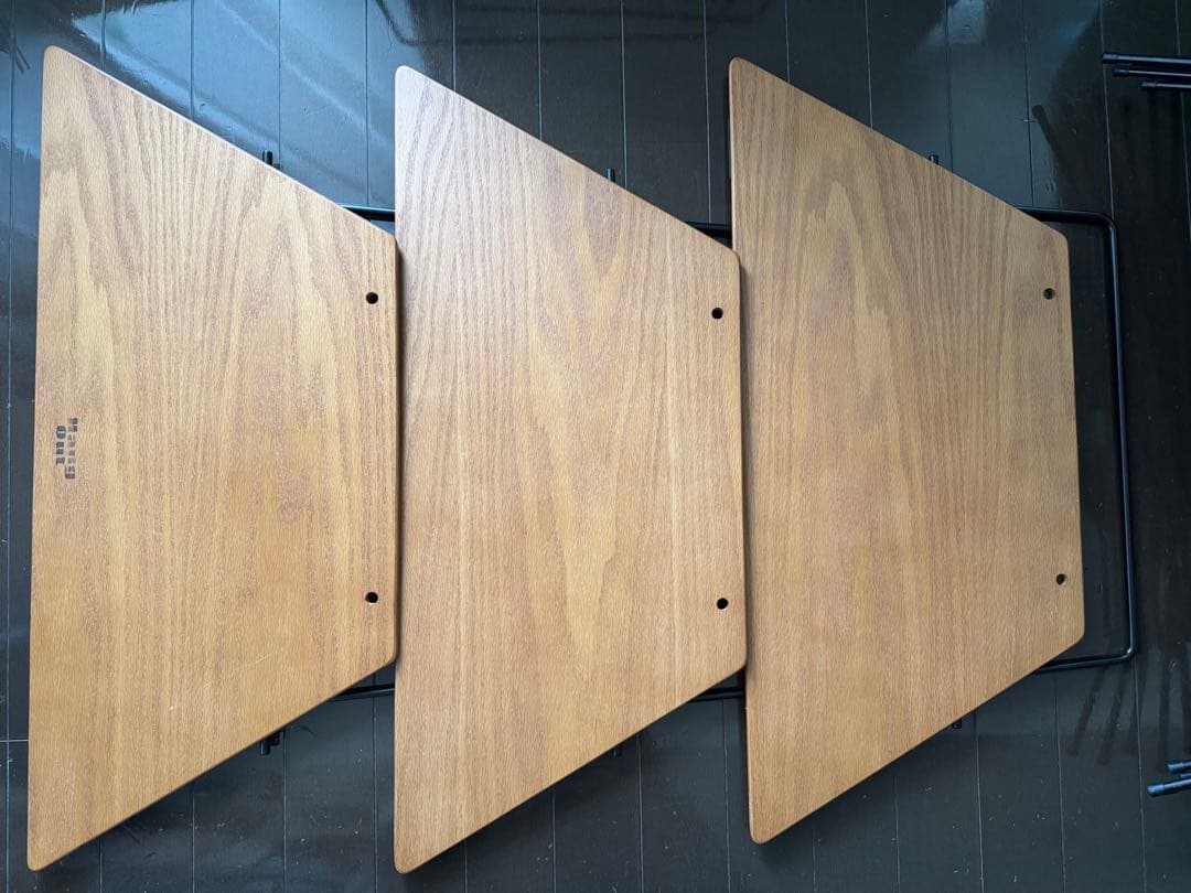 Hang Out アーチテーブル　ウッド&ステンレストップ　6枚