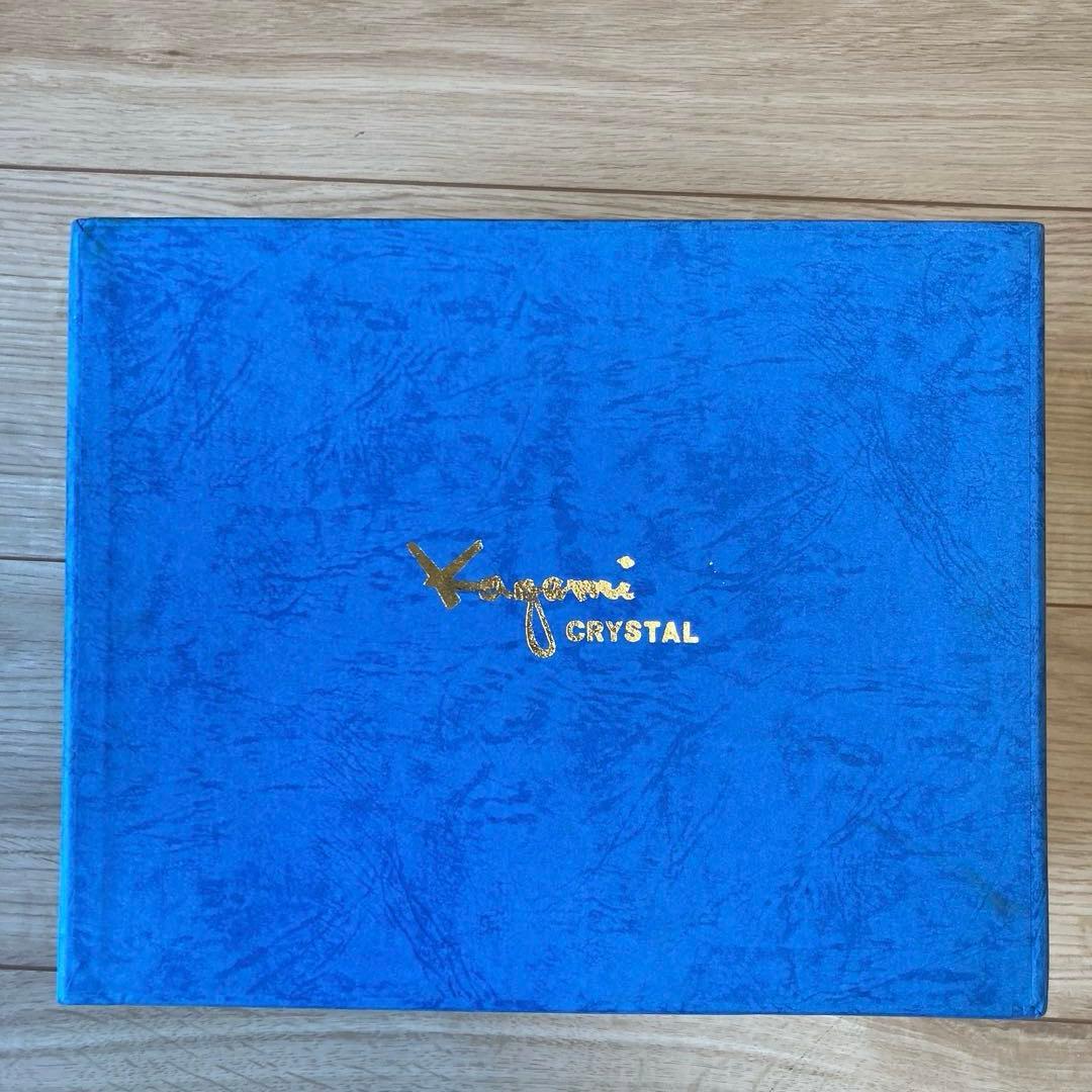 【新品未使用】カガミクリスタル　フラワーベース　オブジェ　花瓶