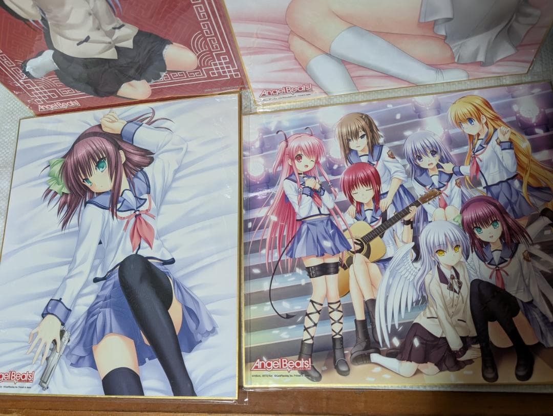 エンジェルビーツ Key AngelBeats! 仲村ゆり 立華かなで色紙　4種