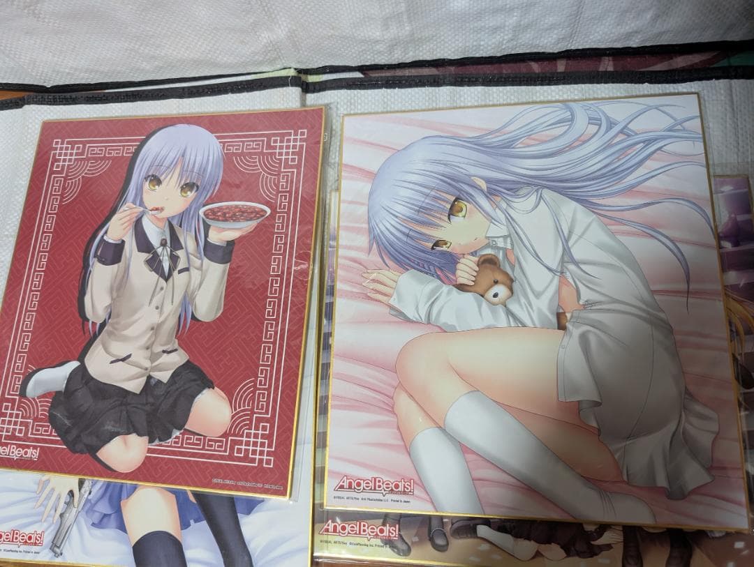 エンジェルビーツ Key AngelBeats! 仲村ゆり 立華かなで色紙　4種