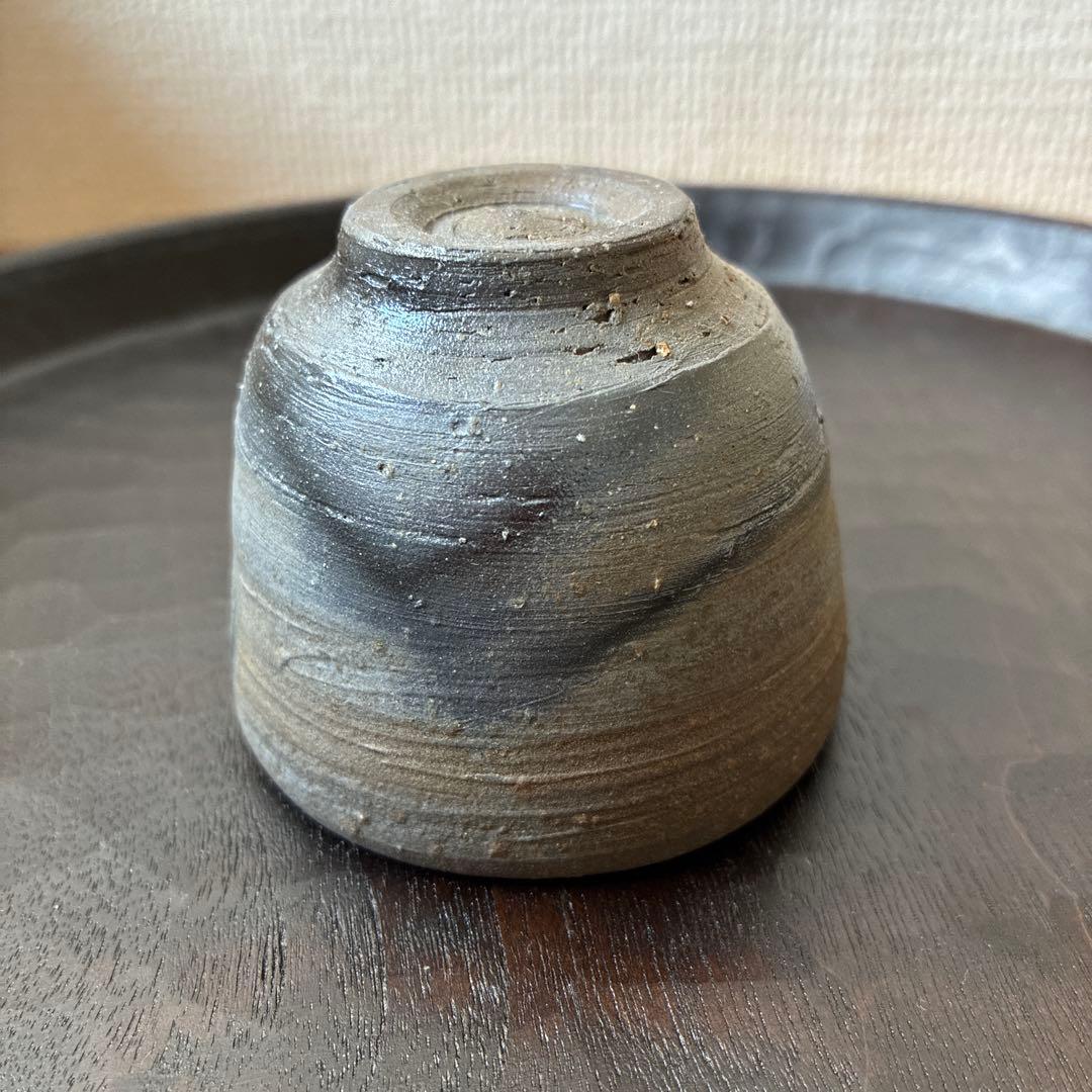大江一人 青備前 ぐいのみ