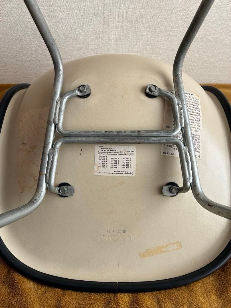 ヴィンテージ 1980年前期 イームズ ハーマンミラー シェルチェア 布張り