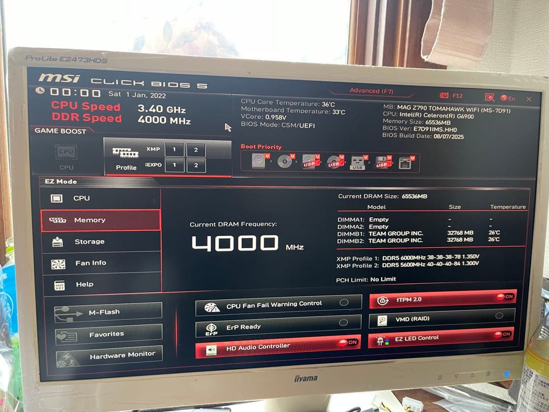 ジャンク MSI Z790 TOMAHAWK WIFI