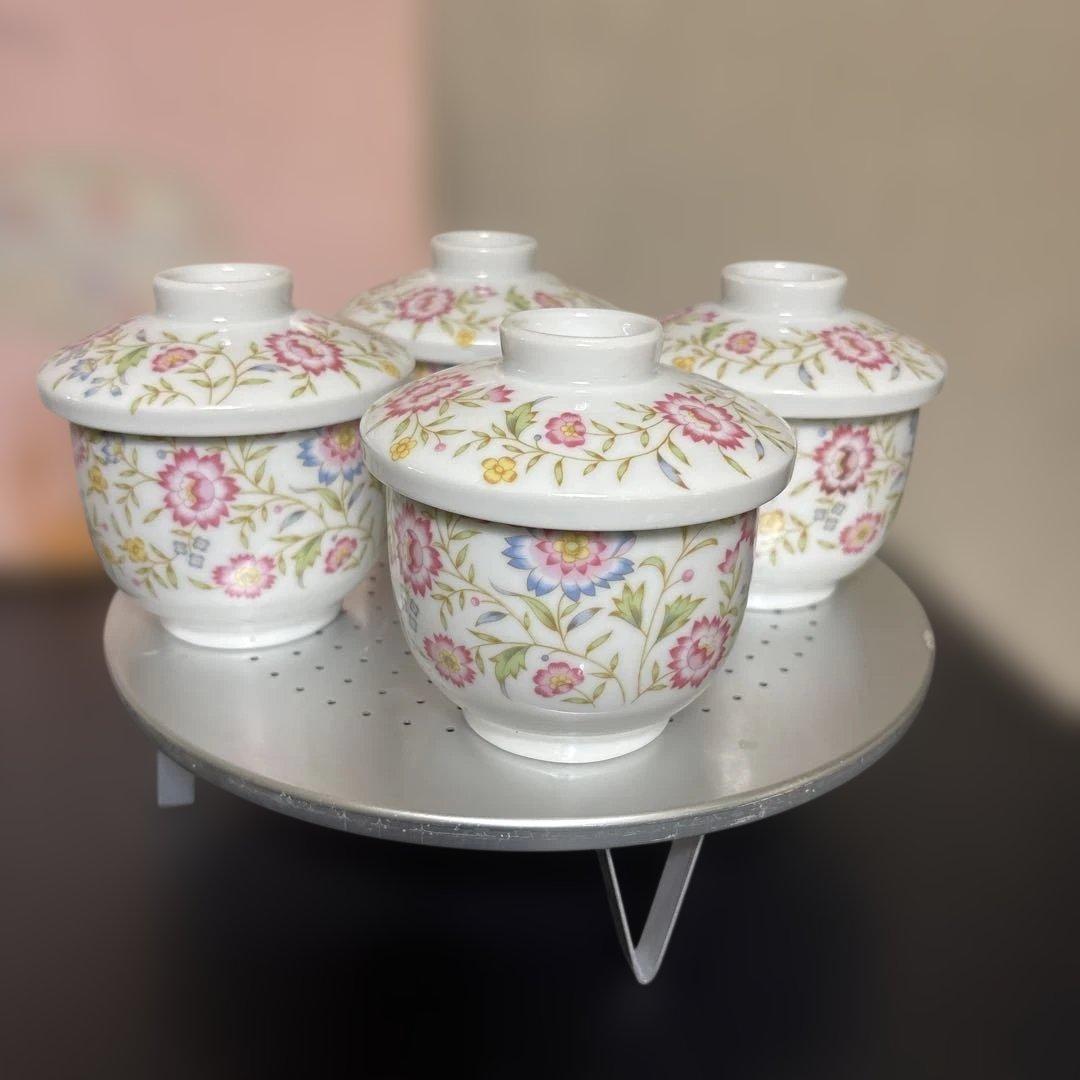 値下げ　EJIRY エジリー　蒸し兼用鍋　蒸し茶碗付き　ほうろう　24cm