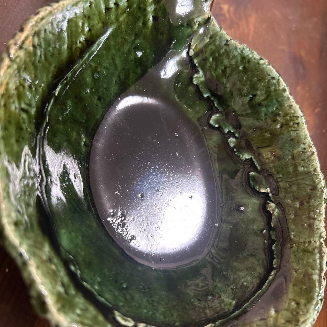 作家　陶芸作家　織部　とんすい　片手鉢　手捻り　２つ