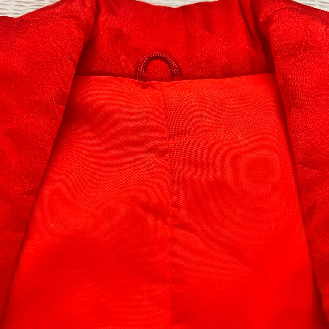 七五三 3歳 着物 753 正絹 被布 絹 絞り柄 三歳 赤 草履 金彩 熨斗目