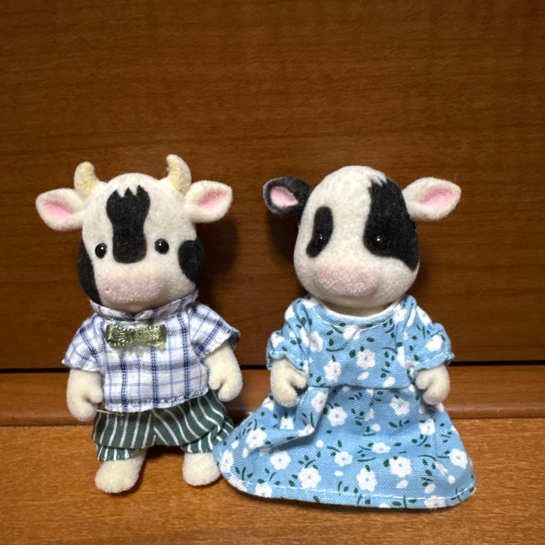 シルバニアファミリー　ウシのおじいちゃん・おばあちゃん　海外版