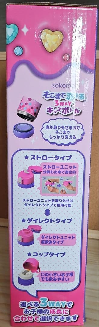 Doshisha しなこちゃん3WAYキッズボトル 600ml