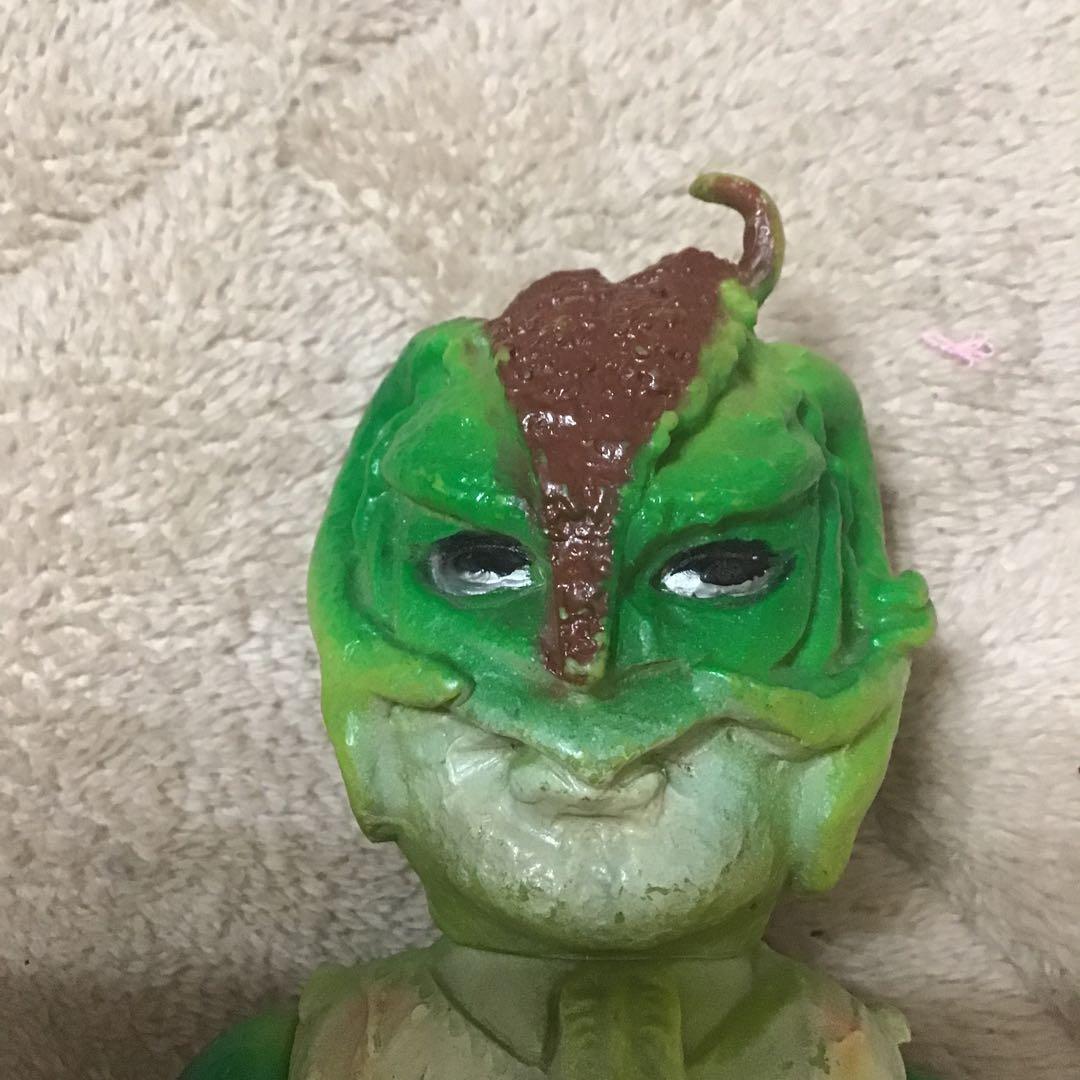 期間限定　昭和レトロ　当時物　旧バンダイ　ソフビ　仮面ライダー　怪人　サラセニア