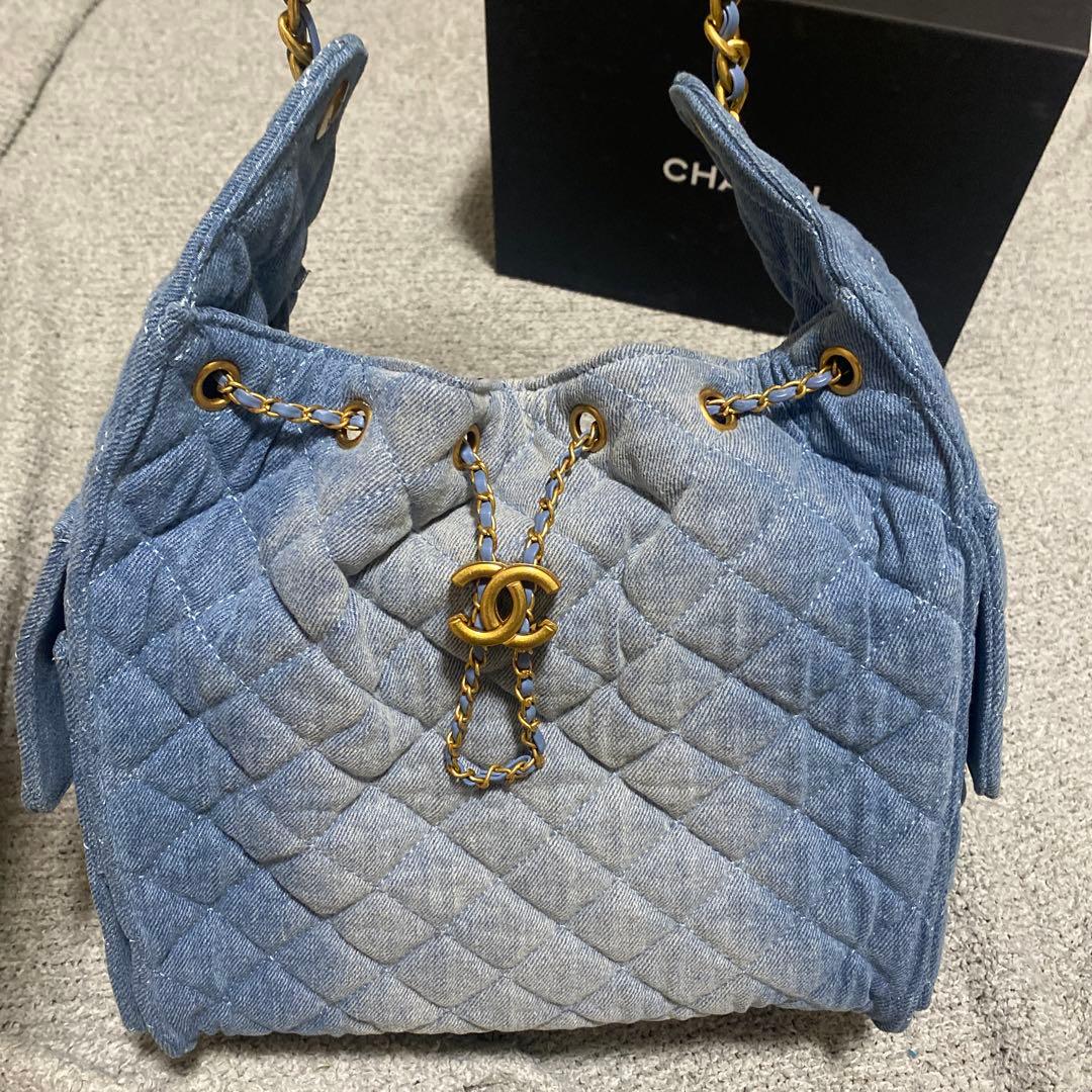 CHANEL デニム　キルティングバッグ　ノベルティ