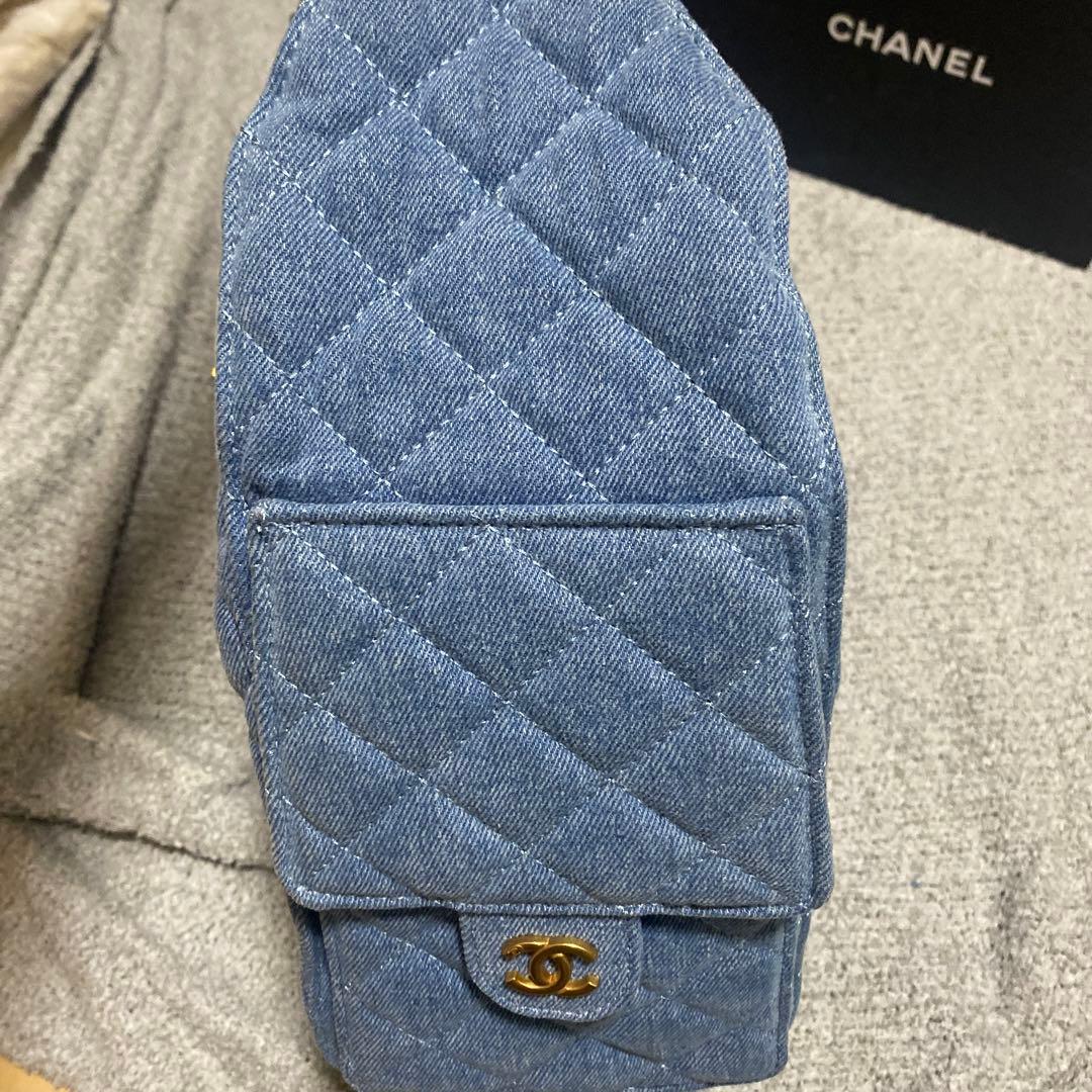 CHANEL デニム　キルティングバッグ　ノベルティ