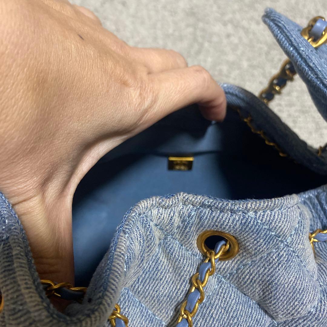 CHANEL デニム　キルティングバッグ　ノベルティ