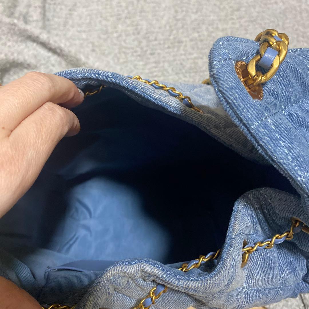 CHANEL デニム　キルティングバッグ　ノベルティ