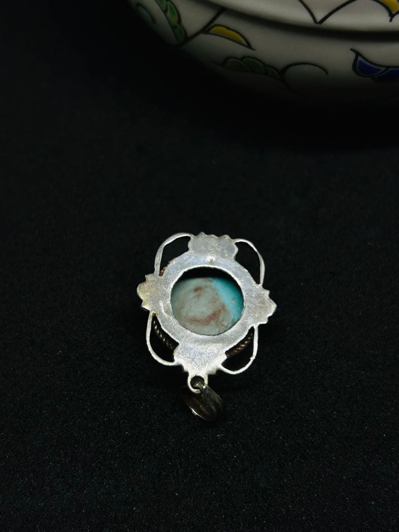 天然ターコイズ ペンダントトップ シルバー ネパール製 高品質