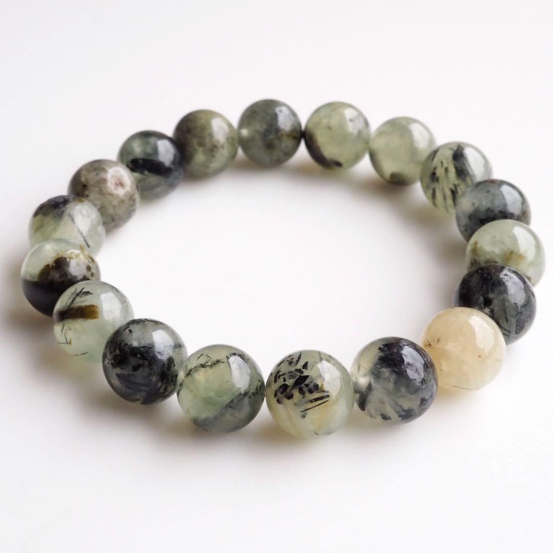 【くんく】マレーシア翡翠のデザインゴムブレスレット