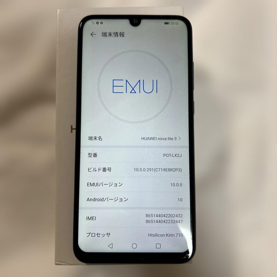 HUAWEI nova lite 3 本体