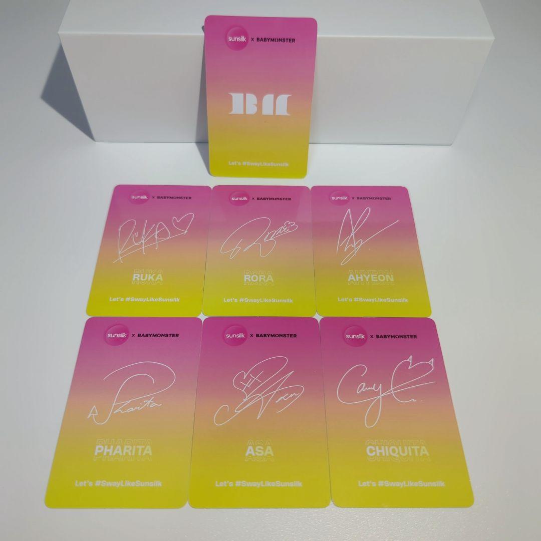 Babymonster sunsilk 購入特典 全6種+集合セット ベビモン