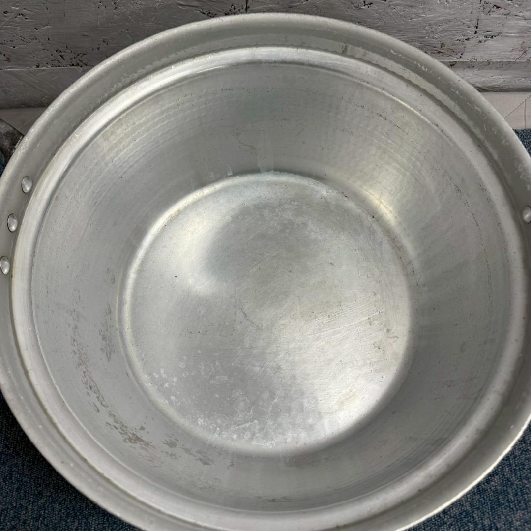 【厨房機器】 アルミ製 両手鍋 42cm 円付鍋 アルミ鍋 厨房 ⑤ A1481