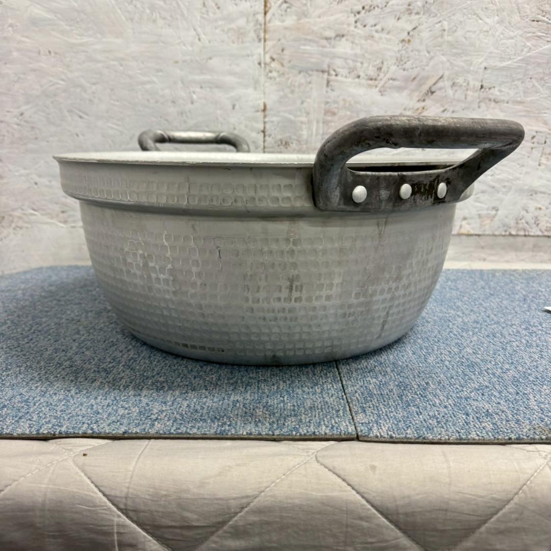 【厨房機器】 アルミ製 両手鍋 42cm 円付鍋 アルミ鍋 厨房 ⑤ A1481