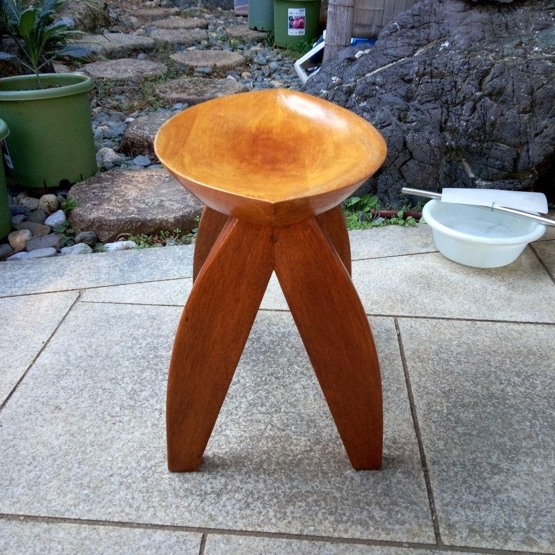 椅子　スツール　アフリカ製　アンティーク　民芸品　工芸品　民族　民族雑貨