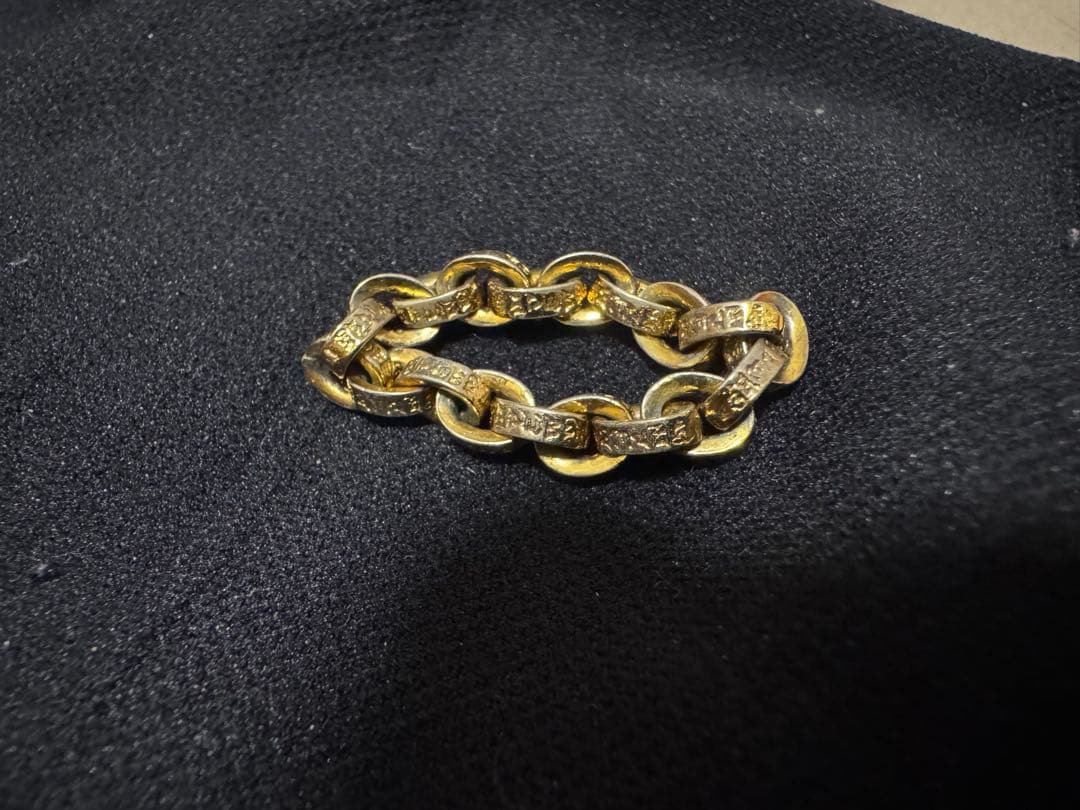 ゴールド ペーパーチェーンリング