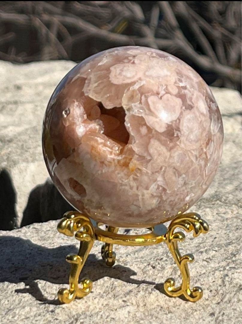 【良縁引き寄せ・恋愛運アップ】笑口！ピンクアメジスト・桜瑪瑙⭐️台座MM9