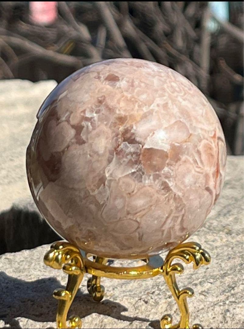 【良縁引き寄せ・恋愛運アップ】笑口！ピンクアメジスト・桜瑪瑙⭐️台座MM9